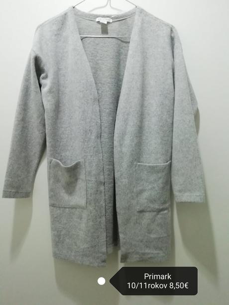 Sveter dlhší kardigan, primark,146