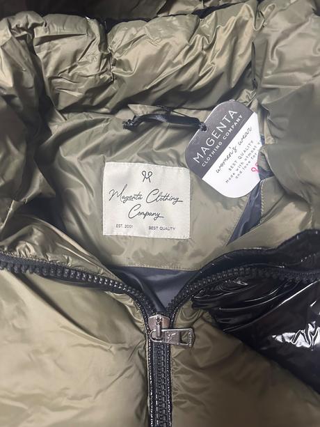 Hrubá zimná dlhšia bunda zn. magenta, l / m