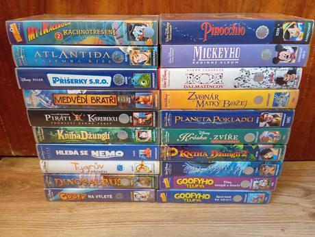 Vhs kazety walt disney,
