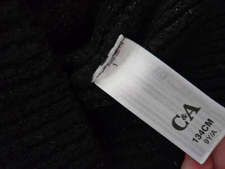 Čierny sveter, c&a,134