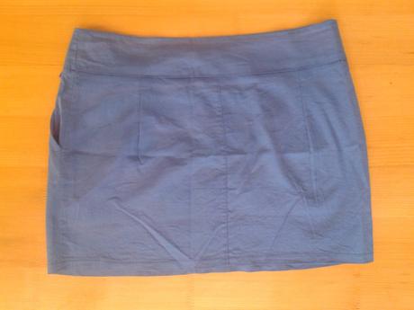 Modrá minisukňa s mašličkou, m