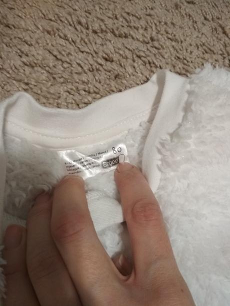 Teplučká chlpatá mikina, ergee,80