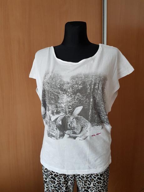 Biely kvalitný oversize top vel.m, m