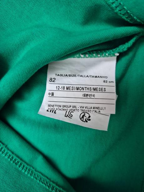 Tričko - 2ks, benetton,80