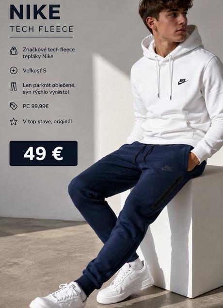 Tech fleece tepláky nike (pc 99,99), nike,s