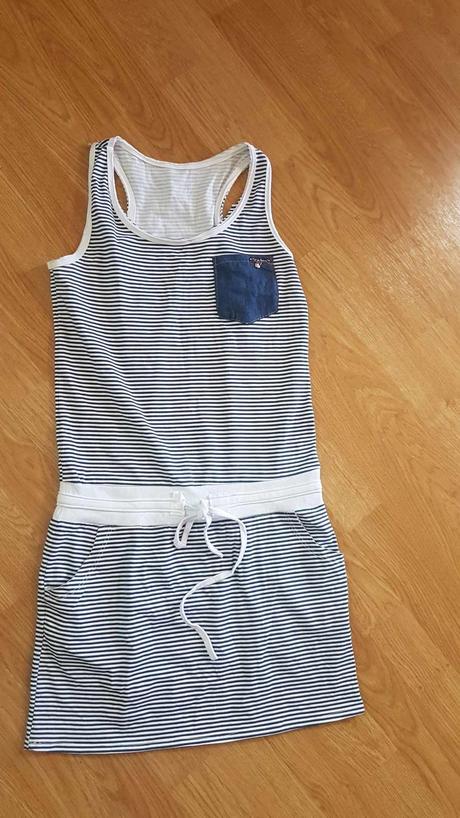 Bielo modré šaty / tunika v. s, s