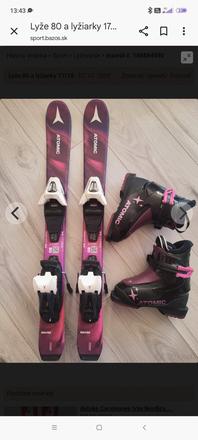 Lyže a lyžiarky, atomic,80-89 cm