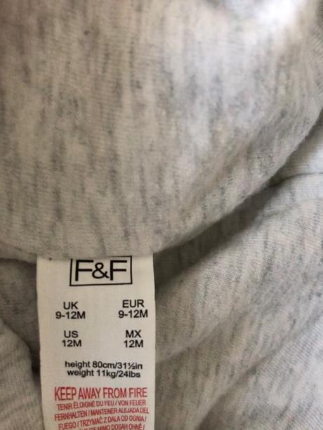 Nohavice na traky 9-12 mes, f&f,80