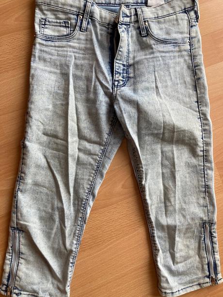 Rifľový kraťasy 158, denim,158
