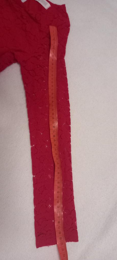 Sviatočné čipkované červené šaty h&m 8-10 rokov, h&m,134