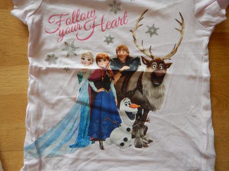 Tričká frozen, h&m,128