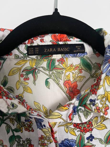 Košeľa kvetinová, zara,xs