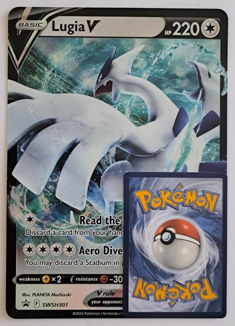 Pokémon jumbo karta lugia v, 