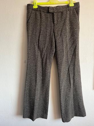 Zara jesenne zimne nohavice 20 perc vlna vzor rybi, zara,l