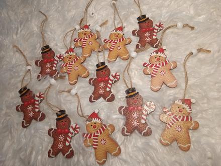 Perníčky ozdoby,drevo, 