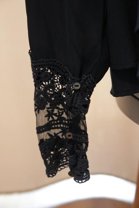 Tmavo modrá blúzka, orsay, l