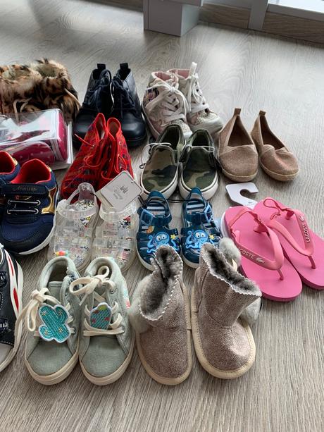 Detske topanky rozne velkosti, 