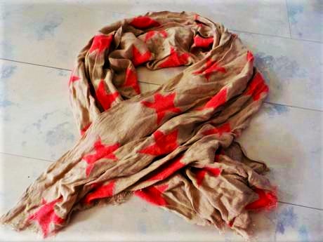 Velký bavlnený indický šál/šatka okolo krku, xxxl