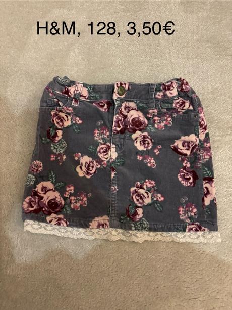 Menčestrová sukňa, h&m,128