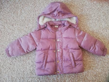 Fialová bundička, h&m,80