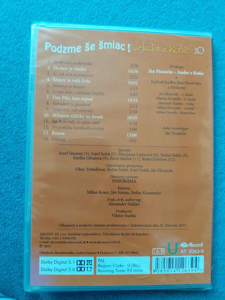 Dvd - ander z kosic - podzme še šmiac,