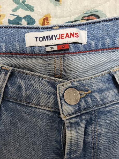 Bledomodré bootcut jeansy, tommy hilfiger,26