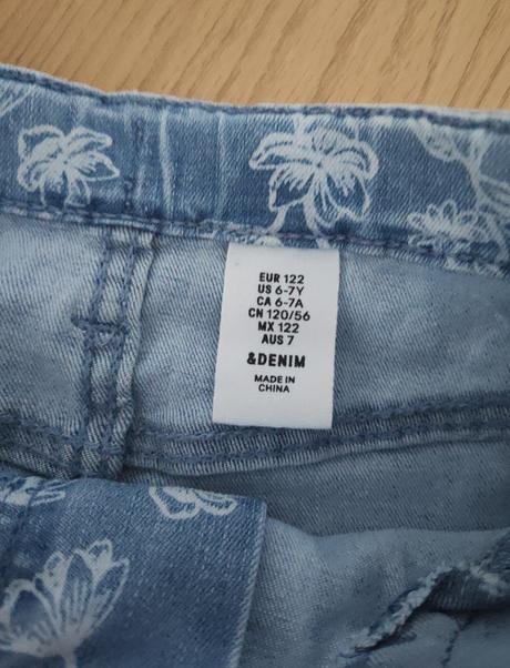 Riflová suknička, h&m,122