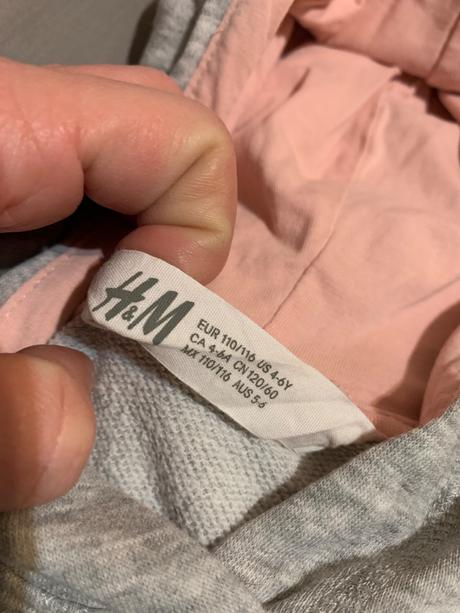 Mikinové šaty, h&m,110