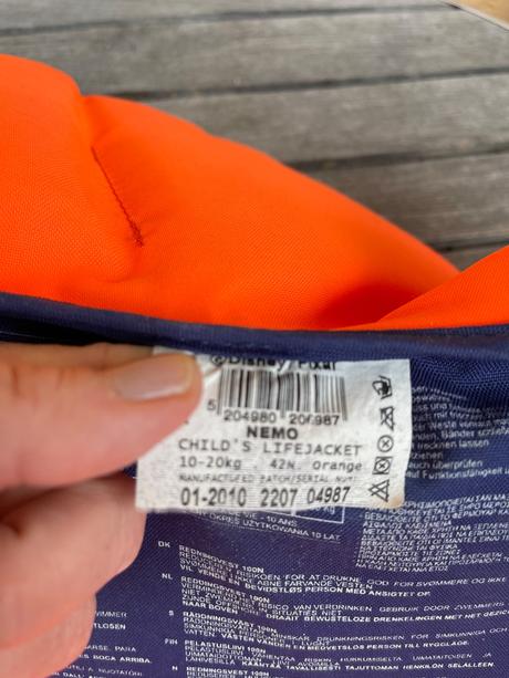 Záchranná vesta, xs