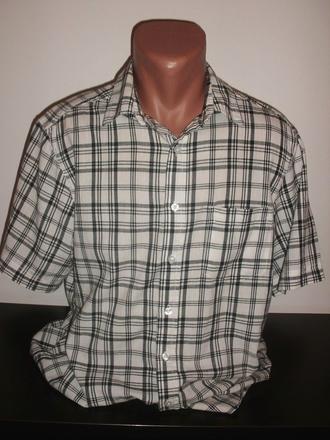 Košeľa bielej farby a čiernymi prúžkami, veľkosť l, f&f,l