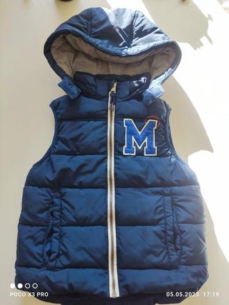 Zateplená vesta, h&m,110