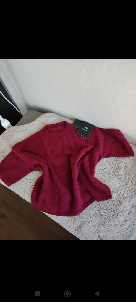 Dámsky sveter deep pink, 