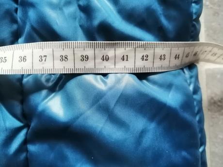 Tmavo tyrkysová prešívaná vesta janina v38, 38