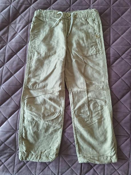 Ľanové nohavice h&m v. 110, h&m,110