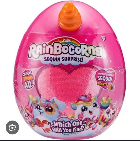 Rainbocorn mega plysák vo vajcami, 