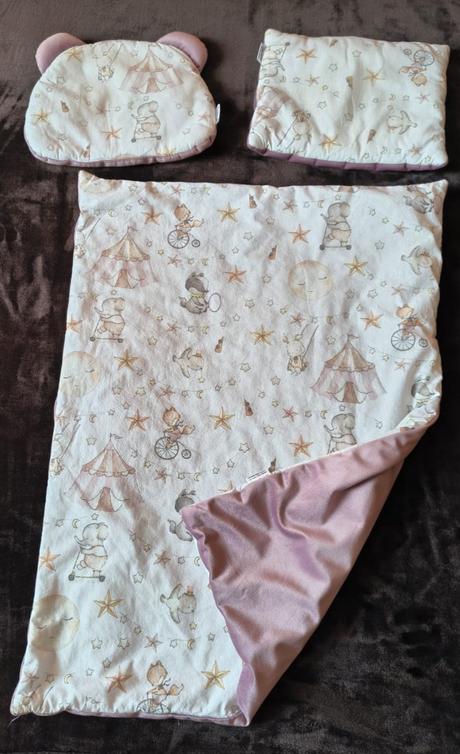 Jukki - hniezdo+prislušenstvo candy circus velvet, šírka (cm): 55,dĺžka (cm): 100