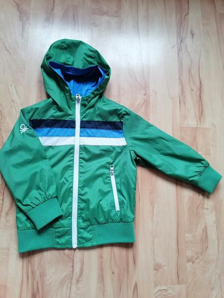 Jesenná - obojstranná vetrovka - 98/104, benetton,104