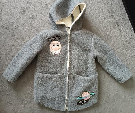 Teplý prechodný kabátik, zara,122