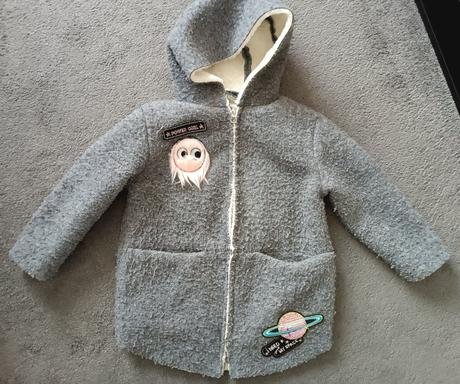 Teplý prechodný kabátik, zara,122