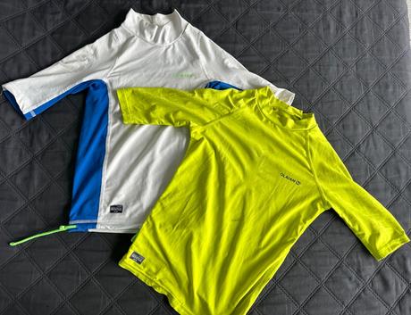 Tričká na plávanie s ochranou upf 50+, decathlon,134