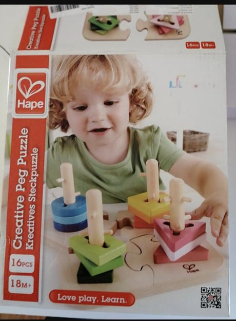 Drevené puzzle na rozvoj jemnej motoriky, 