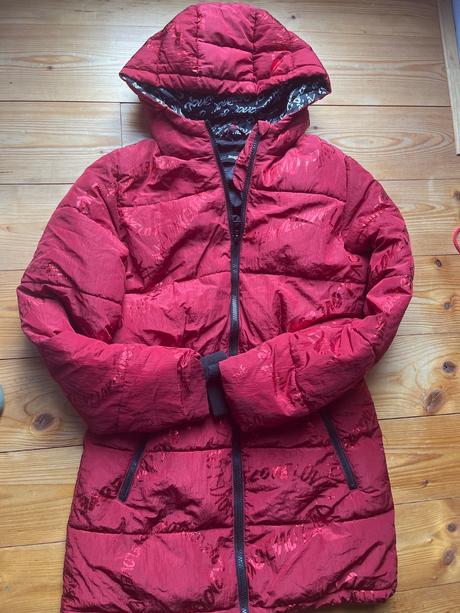 Damsky cerveny zimny kabat, desigual,164