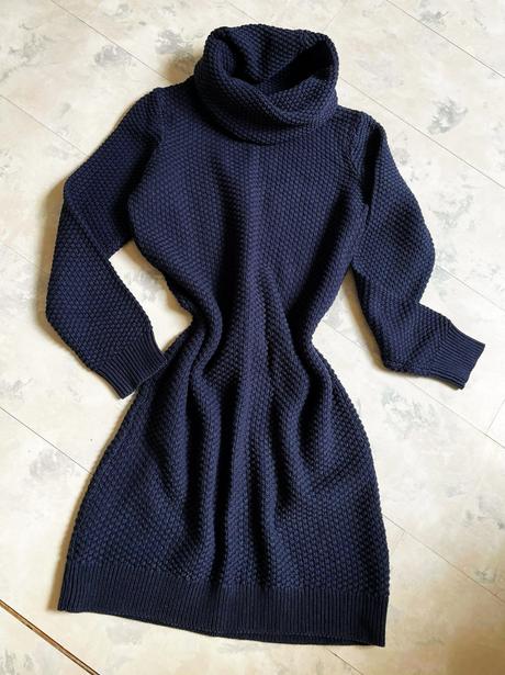 Pletené šaty s rolákom, esprit,l