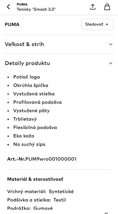 Tenisky puma v.33 nové nenosené, puma,33