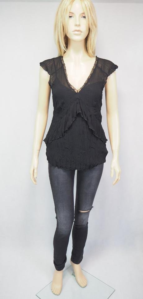 Kvalitný čierny top esprit, esprit,40