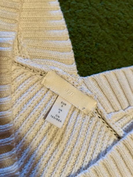 Oversize pletený vesta, h&m,s