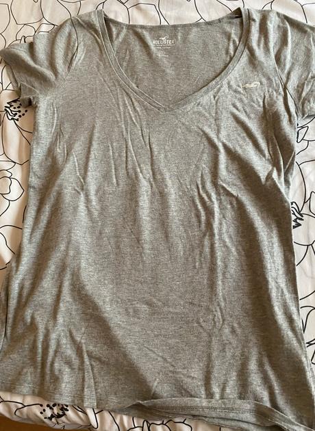 Kvalitné bavlnené tričko hollister v. m/l, hollister,m