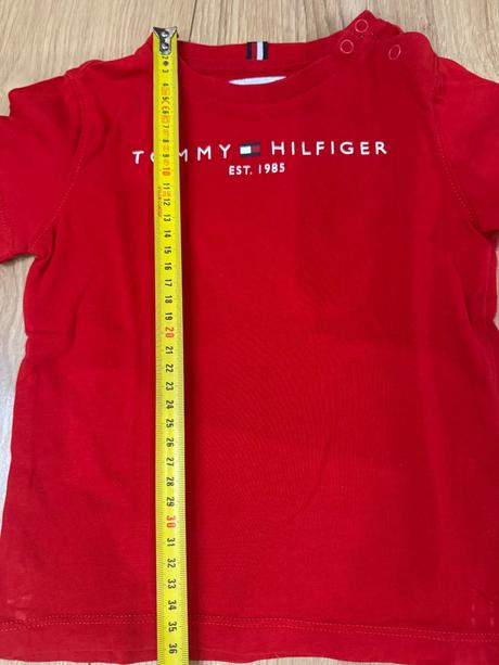 Červené tričko tommy hilfiger, tommy hilfiger,92