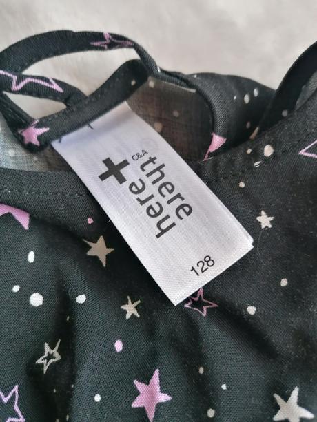 Šaty s hviezdičkami, c&a,128