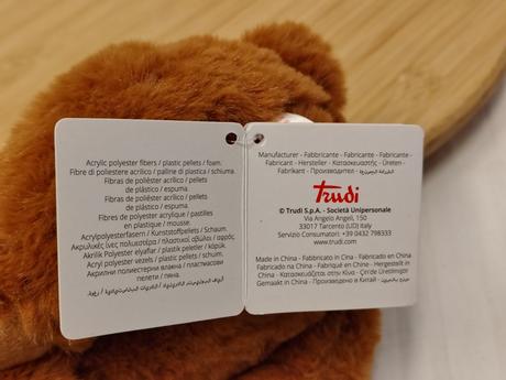 Luxusný macko trudi (bear teo) s visačkami, 0+,